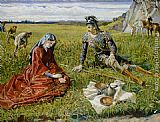 Walter Crane Ruth and Boaz painting